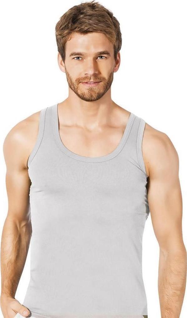 6 Adet Donex Erkek Renkli Penye Atlet 2105 - Image 1