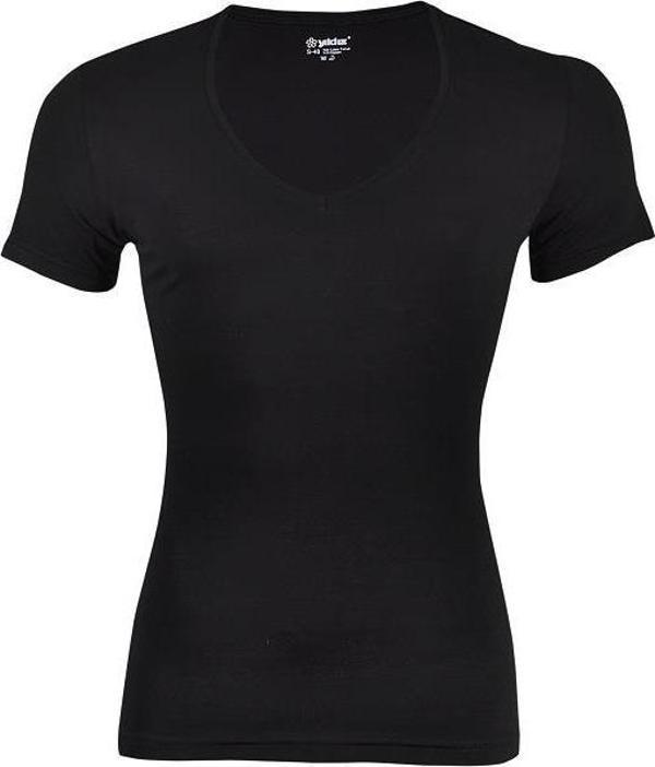 3 Adet Yıldız Erkek Likralı Derin V Yaka T-Shirt Fanila Siyah 356 - Image 1