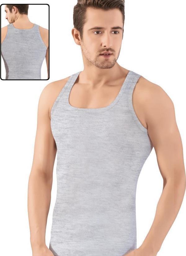 6 Adet Lüx Drm Erkek Kare Yaka Ribana Atlet Renk Seçenekli 154 - Image 1