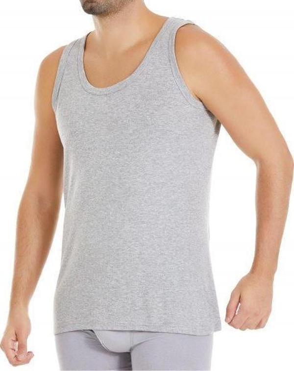 6 lı Paket Yıldız Erkek Ribana Atlet Gri 21 - Image 1