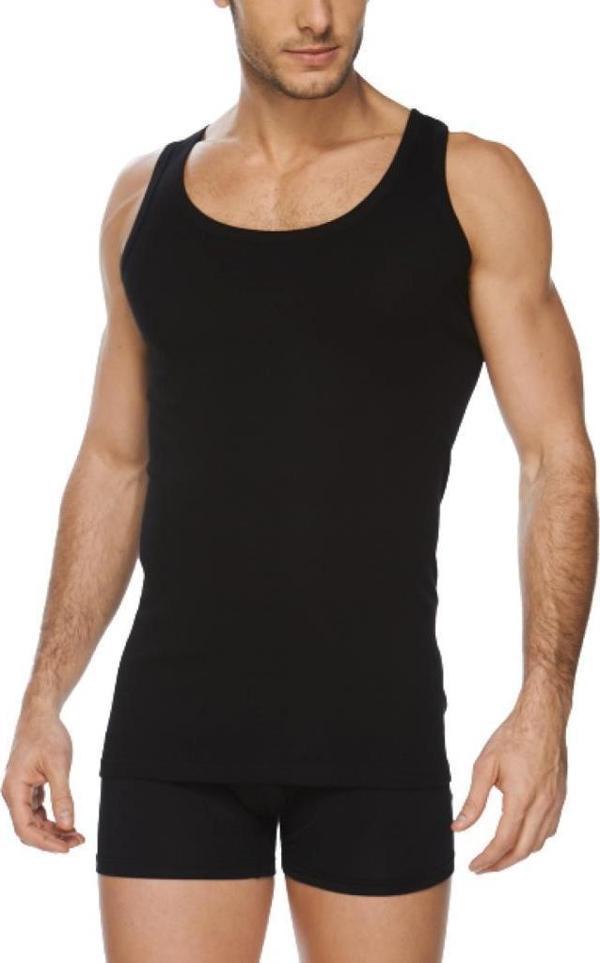 6 Adet Güryıldız Renkli Erkek Ribana Atlet Yüzde Yüz Pamuk 24003 - Image 1