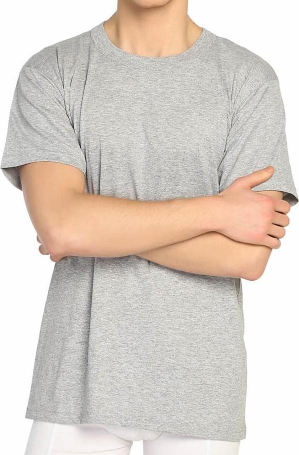 6 Adet Mevsim Erkek Büyük Beden Renkli Sıfır Yaka Fanila 34304 - Image 1