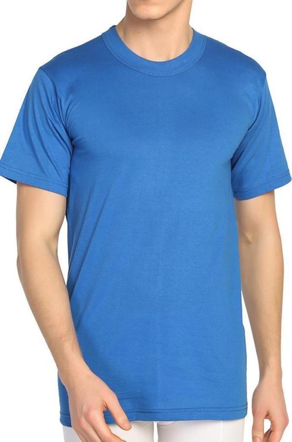 6 Adet Mevsim Erkek Büyük Beden Renkli Sıfır Yaka Fanila 34304 - Image 1