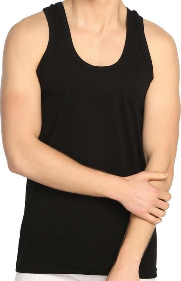 6 Adet Mevsim Erkek Renkli Penye Atlet  Yüzde Yüz Pamuklu 34305 - Image 1