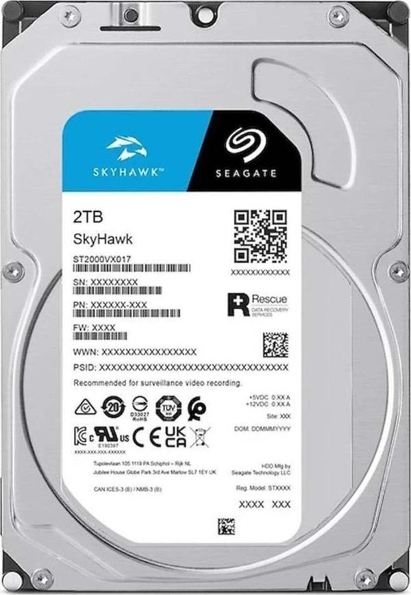 Seagate 2Tb St2000Vx017 5900Rpm 256Mb Harddisk 7-24 Güvenlik Diski İthalatcı Garantili - Image 1