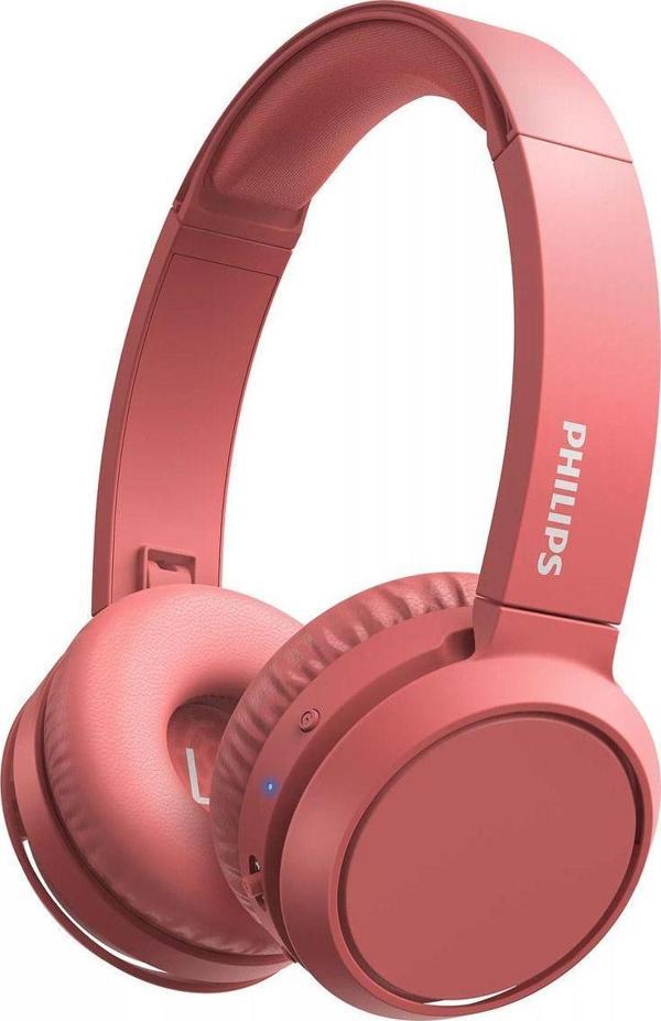 Philips Tah4205 Kablosuz Kulak Üstü Mikrofonlu Bluetooth Kırmızı Kulaklık - Image 1