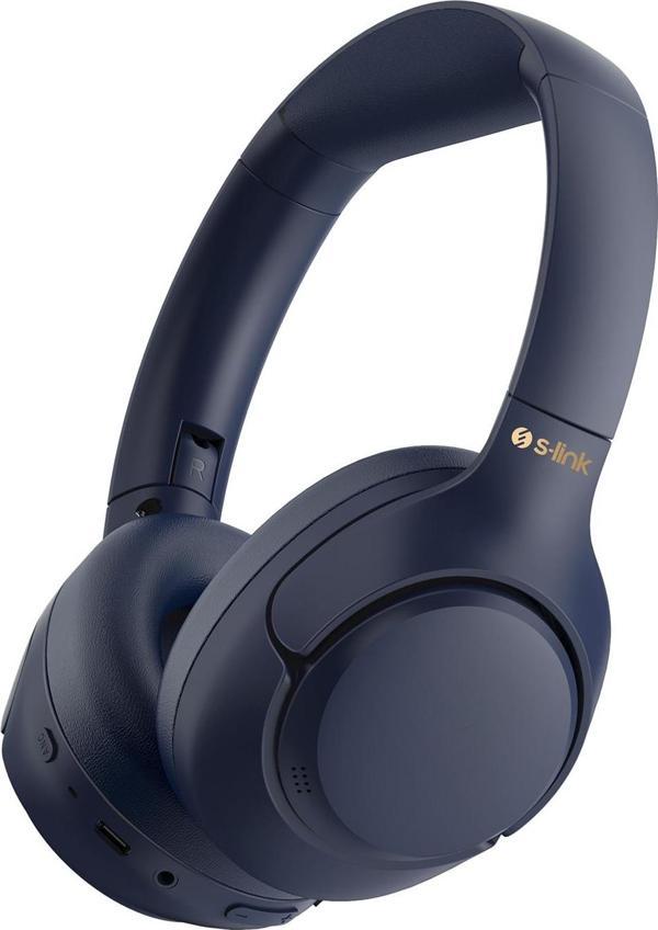 S-Link Doob Lacivert Hybrid Anc Bluetooth Kulaklık - Image 1