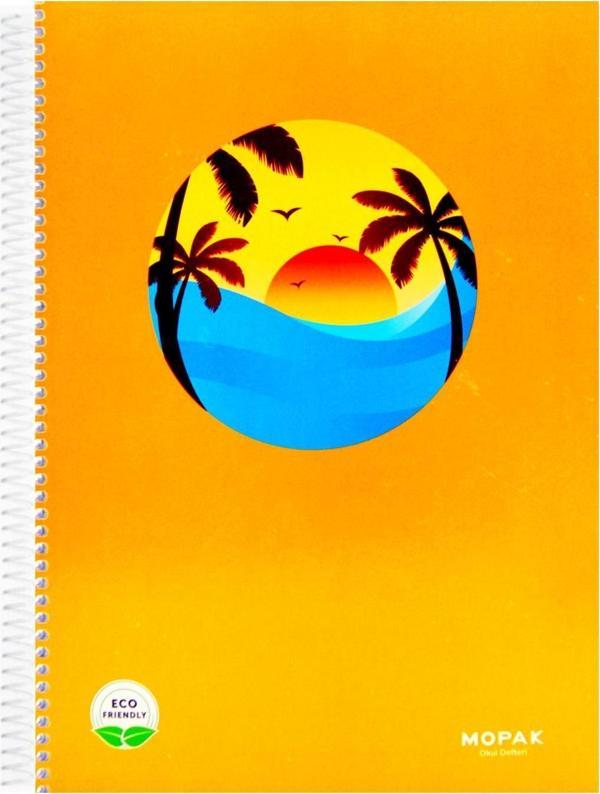 Mopak A4 72 Yaprak Karton Kapak Spiralli Defter - Image 1