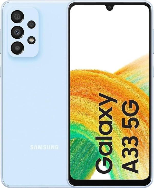 Samsung Galaxy A33 5G Blue 128 GB 8 GB Ram YENİLENMİŞ ÜRÜN (Sıfır Gibi)  - Image 1