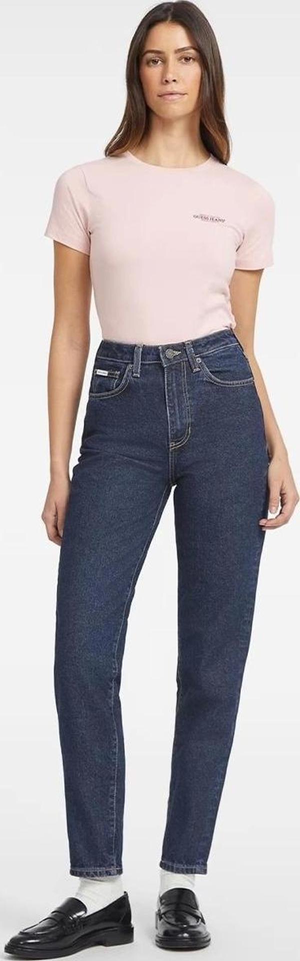 Guess Jeans Kadın G06 Mom Jean Mavi Kot Pantolon - Image 1