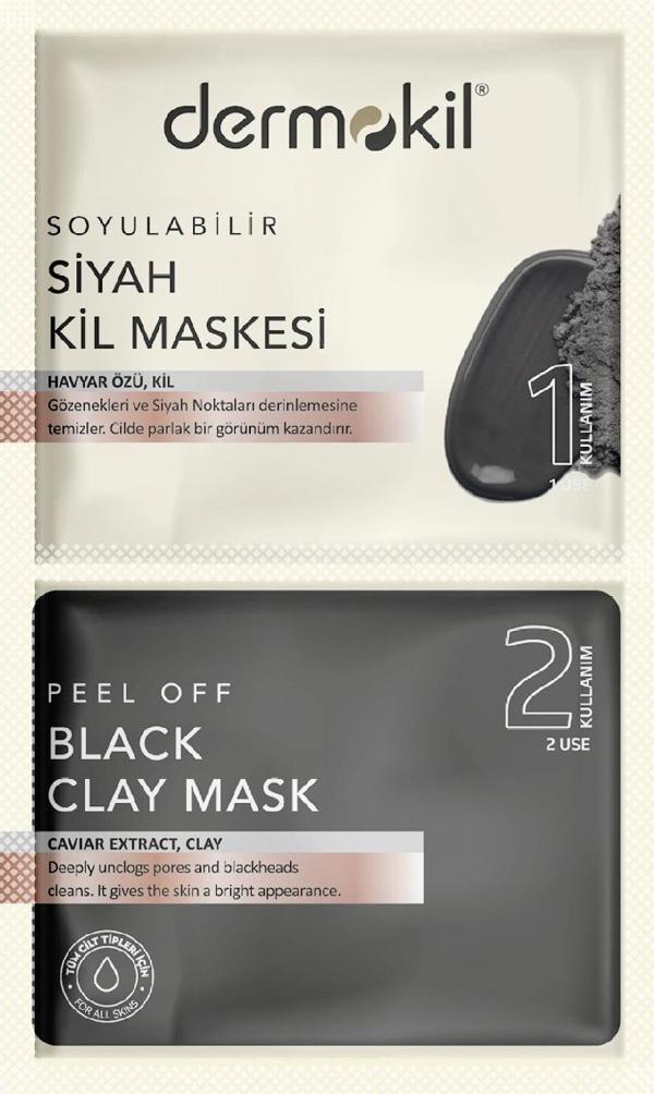 DERMOKİL  Soyulabilir Siyah Maske 2* 7.5 - Image 1