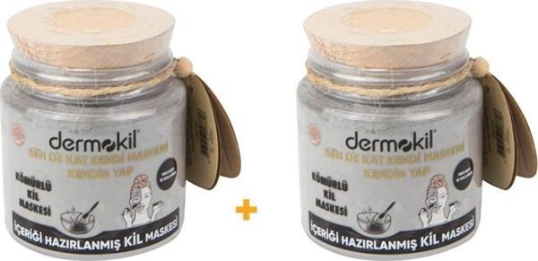 Dermokil Sen de Kat Kendi Maskeni Kendin Yap Kömürlü Kil Maskesi 2'li SET 280 ML-280 ML - Image 1