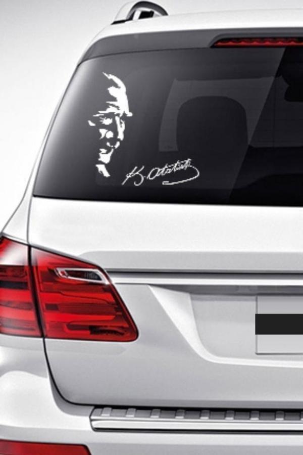Atatürk İmza Oto Sticker 20 cm Kemal Atatürk İmzası - Image 1