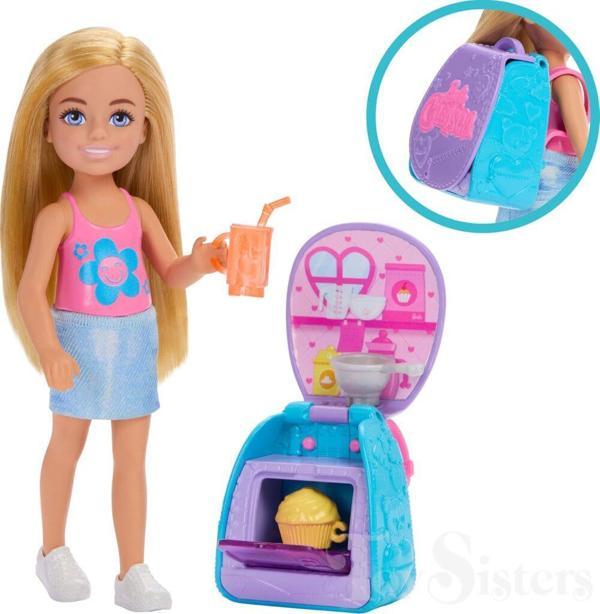 Barbie Chelsea Sırt Çantası Olabilen Cupcake Oyun Seti JBF46 - Image 1