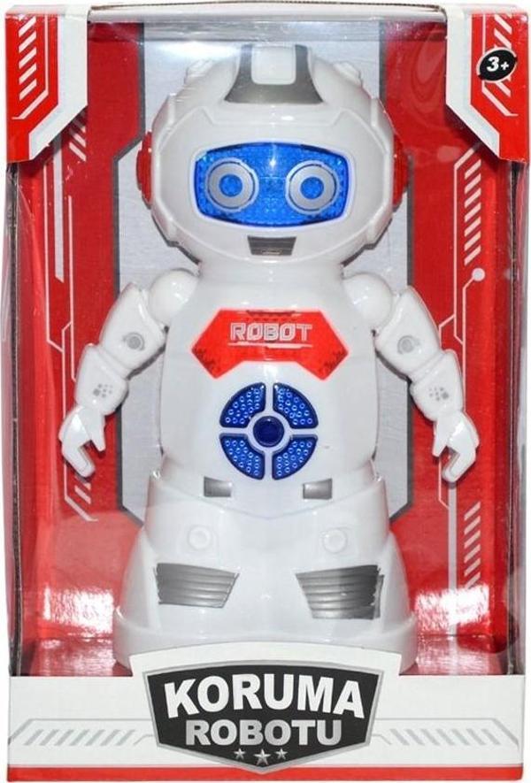 28 cm  Sesli Işıklı Hareketli Koruma Robotu  0497 - Image 1