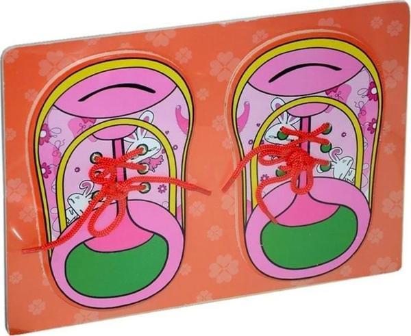 31x21 cm Ahşap Düğmeli Ayakkabı 0073 - Image 1