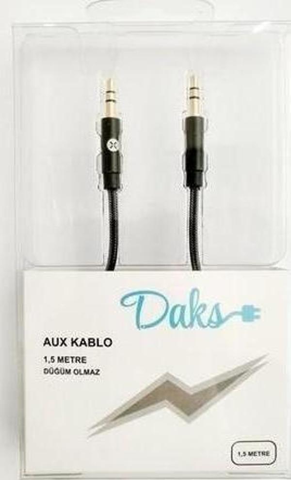 Dexim Daks 3.5 mm Aux 1.5 m Siyah - Image 1