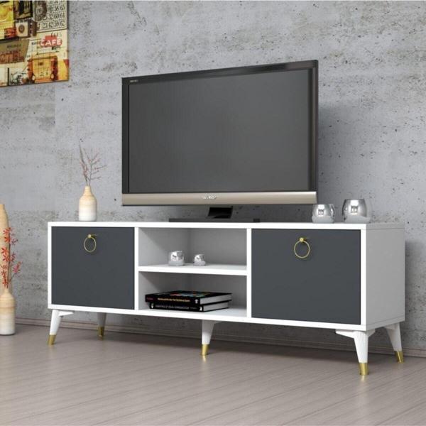Ferniso Mobilya 138 cm Tv Ünitesi Beyez-Antrasit - Image 1