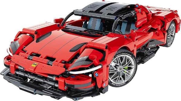 1:14 iM. Master Kırmızı Süper Araba Yaratıcı Yapım Seti 1131 Parça - Image 1
