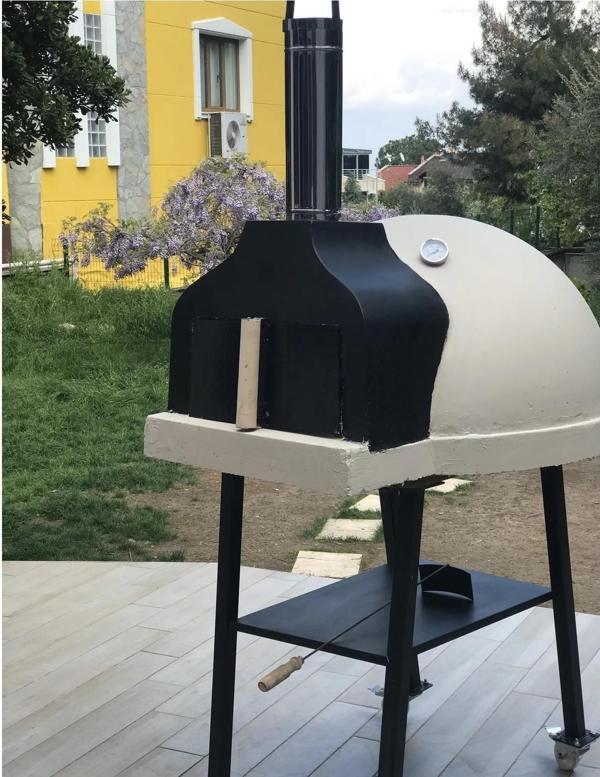 By Chef Deluxe Medium Kapaklı Doğal Taş Fırın - Image 1