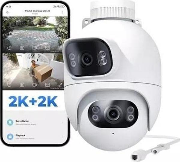 Imilab EC6 Dual 2K+2K Çift Lensli 360 Dış Mekan Güvenlik Kamerası - Image 1