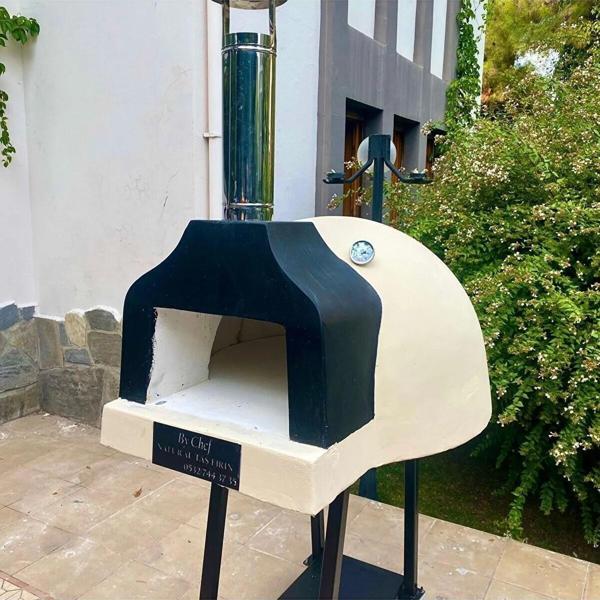 By Chef Deluxe Large Kapaklı Doğal Taş Fırın - Image 1