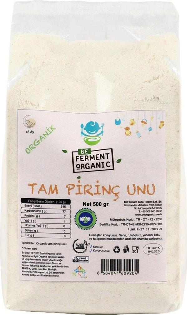Beorganic Organik Tam Pirinç Unu 500 G - Image 1