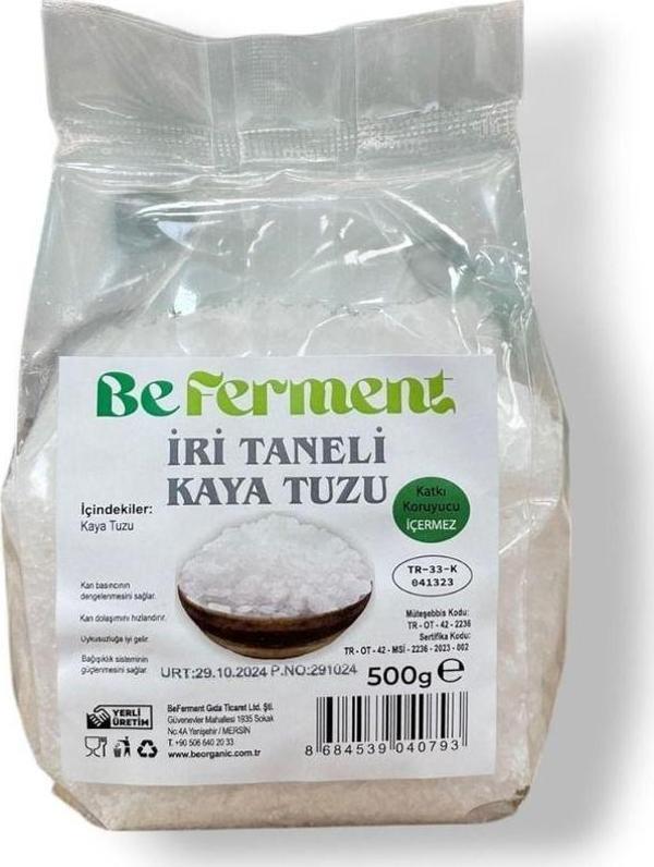 Beferment Doğal Kaya Tuzu ( İri Taneli ) 500 Gr - Image 1