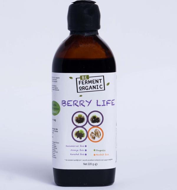 Beferment Organik Berry Lıfe Mor Öz Karışımı(Aronya Ve Karamürver Öz Karışımı220Gr - Image 1