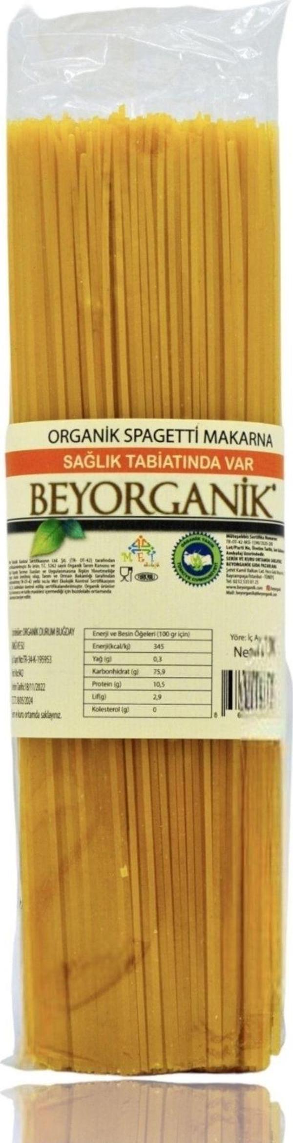 Beyorganik Spagetti Makarna 500Gr - Image 1