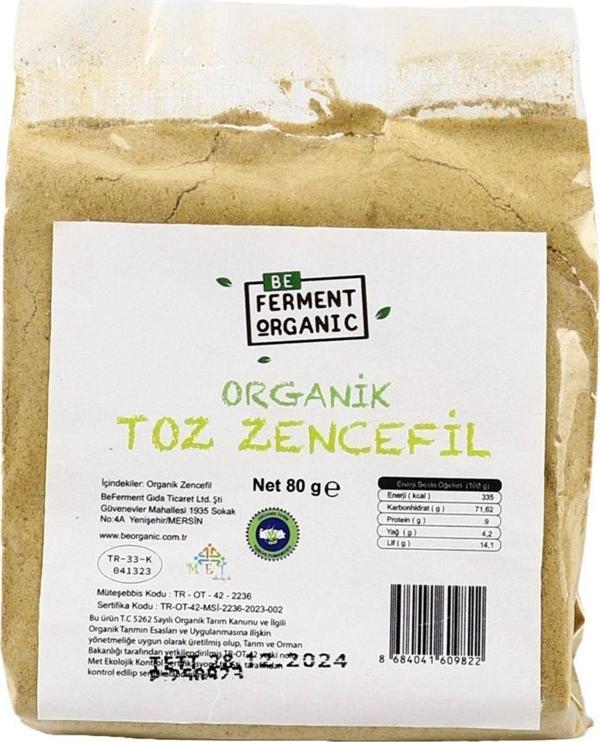 Beferment Organik Toz Zencefil 80 Gr - Image 1