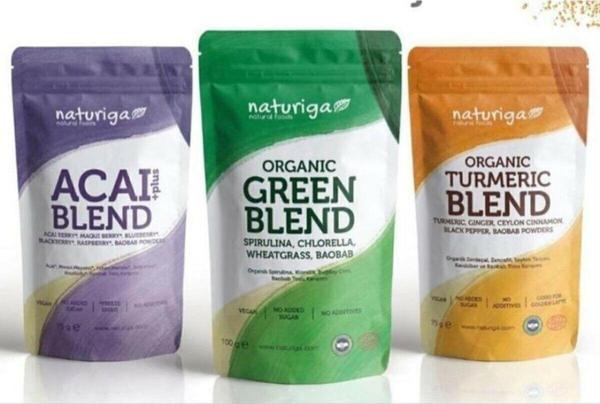 Naturiga Acai Plus, Organik Yeşil Ve Organik Zerdeçallı Karışım 3'Lü Fırsat Paketi - Image 1