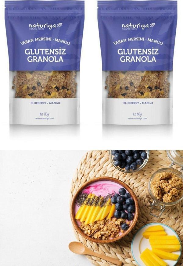 Naturiga Glutensiz Yaban Mersini & Mango Granola - Image 1
