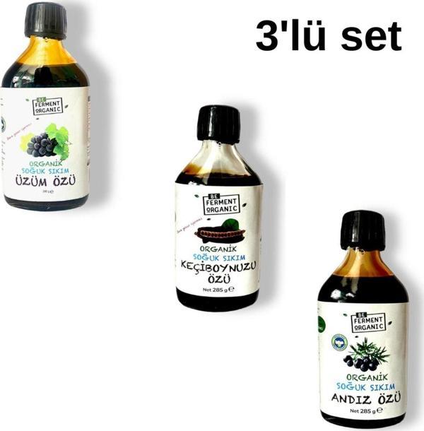 Beorganic Beferment Organic Sertifikalı Özler Seti (285 G) Keçiboynuzu, Dut, Üzüm Özü - Image 1