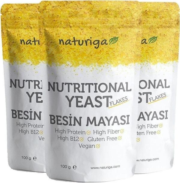 Naturiga Nutritional Yeast Besin Mayası - Glutensiz Ve Şeker Ilavesiz 100 G 3'Lü Fırsat Paketi - Image 1