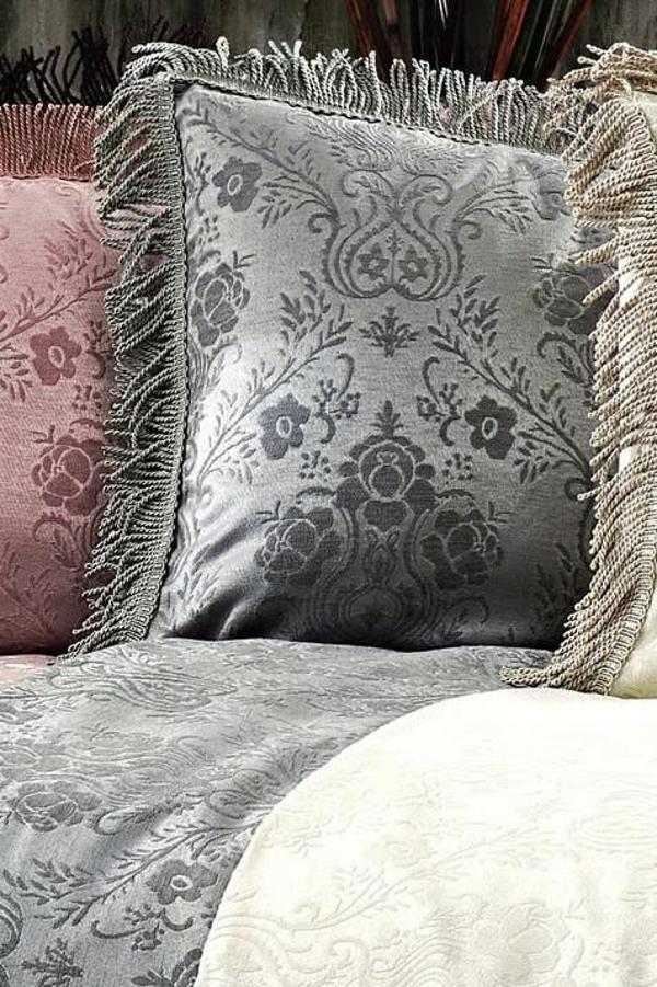 Nazik Home Jakar Desenli 4 Mevsim Sultan Yatak Örtüsü Gri Tek Kişilik - Image 1