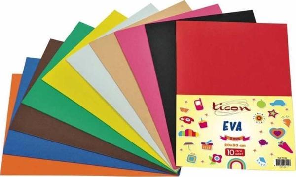 Ticon Düz Eva A4 10 Lu Karışık Renk - Image 1