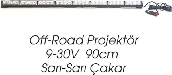 Off Road 9-30V 90cm Sarı-Sarı Çakar Foksiyon - Image 1