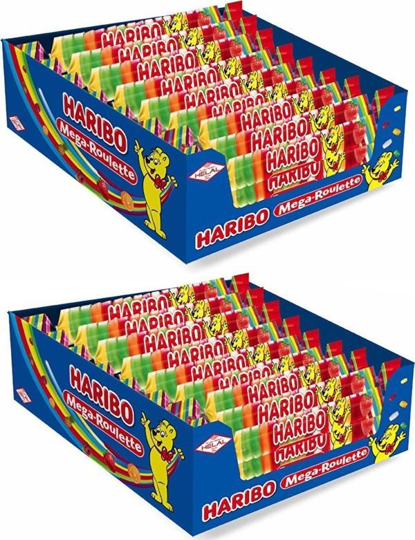 Haribo Mega Roulette 45 G / 42 li Kutu x 2 Adet (84 Adet) - Image 1