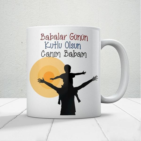 Canım Babam Baskılı Babalar Günü Kupa Bardak Kahve Kupa Bardak-Mod18 - Image 1