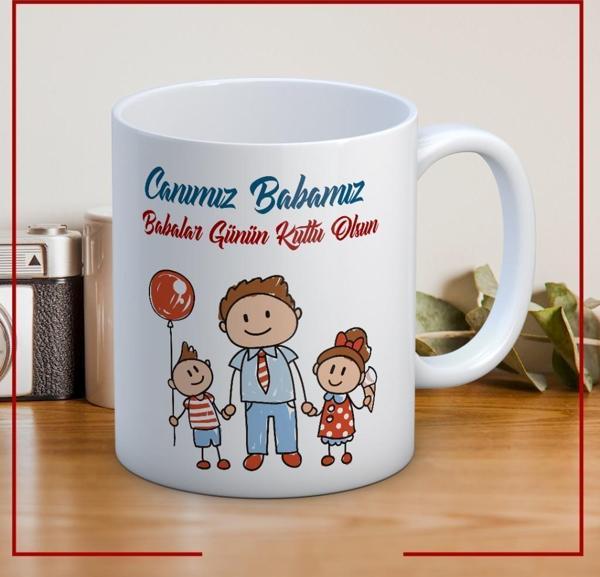 Canımız Babamız Babalar Günü Kupa Bardak Baskılı Kahve Kupa Bardak-Mod2 - Image 1
