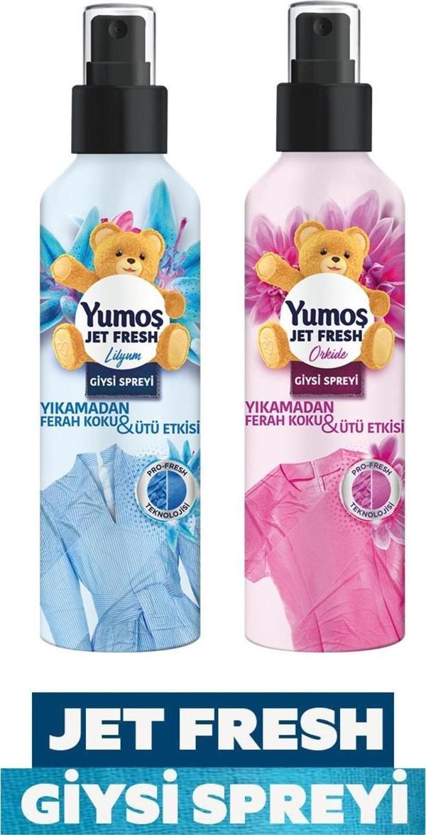 Yumoş Jet Fresh Ütü Etkisi Giysi Spreyi Lilyum ve Orkide 200 ml - Image 1