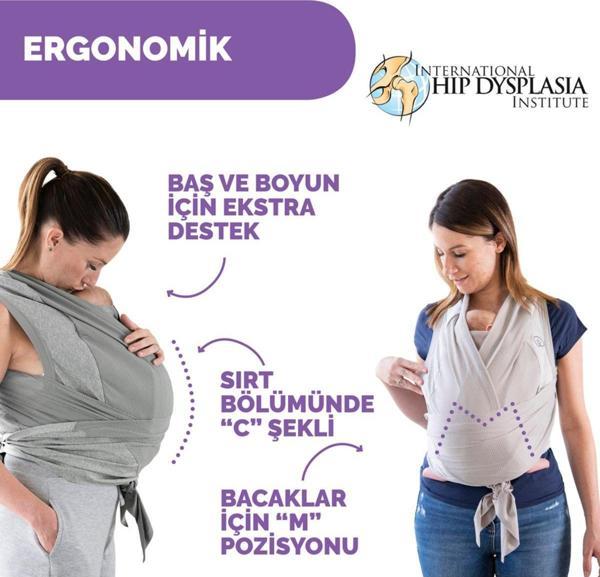 Chicco Boppy Comfyhug Kanguru Frost - Image 1