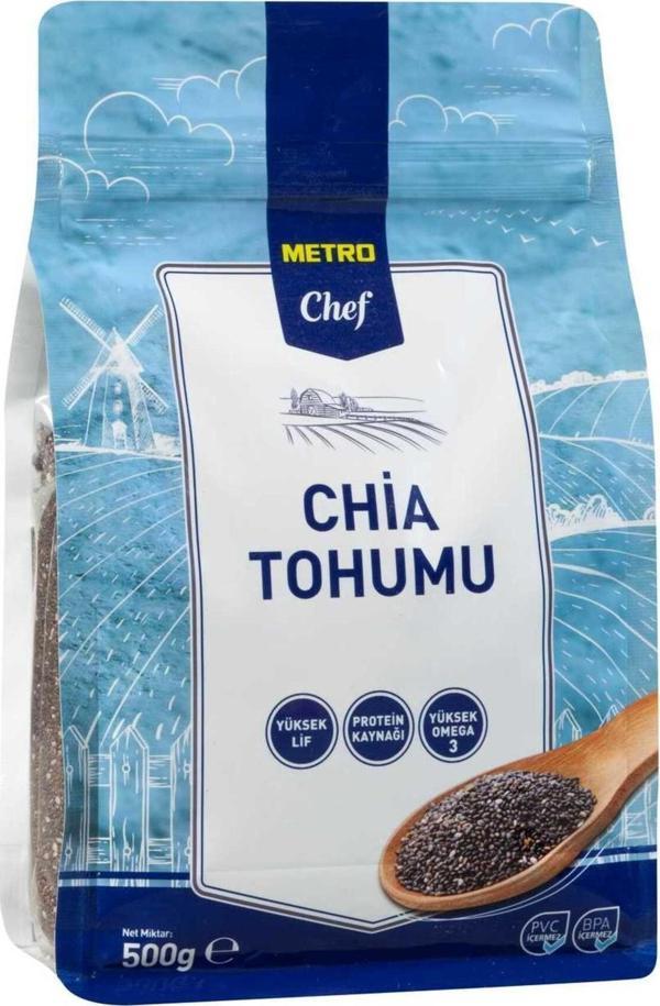 Metro Chef Chıa 500G 2 Paket Tohum Bakliyat Baklagil - Image 1