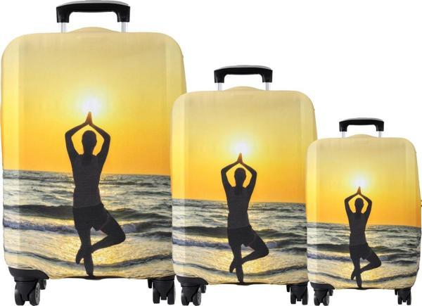 My Saraciye 112 Yoga Valiz /  Bavul, Büyük, Orta, Kabin Boy Kılıf Seti - 112 Yoga - Image 1