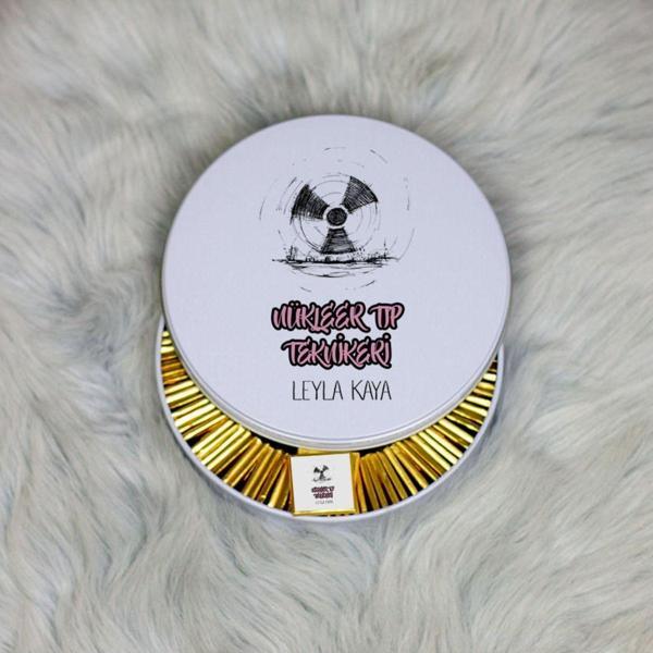 Hediyelen Nükleer Tıp Teknikeri Metal Kutuda Çikolata 100 Adet 001 - Image 1