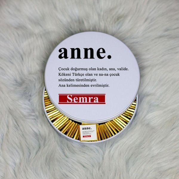 Hediyelen En Güzel Anneler Günü Hediyesi Metal Kutuda Çikolata 100 Adet - Image 1