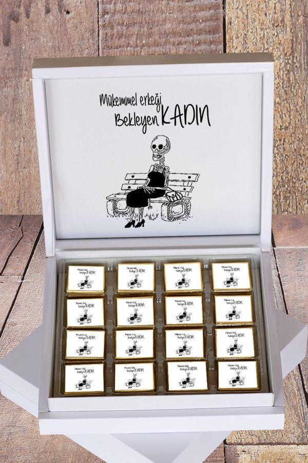 Hediyelen Mükemmel Erkeği Bekleyen Kadın Hediyelik Çikolata - Image 1