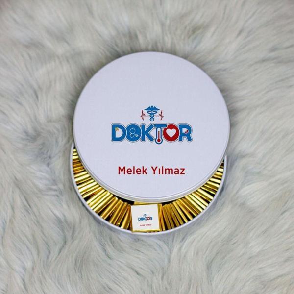 Hediyelen Doktora Hediye Metal Kutuda Çikolata 100 Adet 004 - Image 1