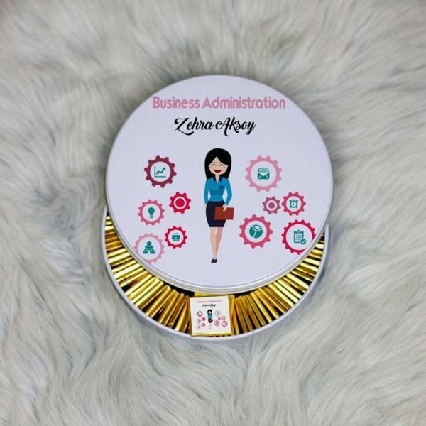 Hediyelen Business Administration Metal Kutuda Çikolata 100 Adet - Image 1